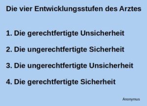 Mehr über den Artikel erfahren Die vier Entwicklungsstufen des Arztes