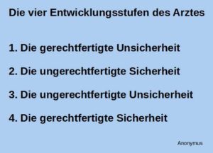 Read more about the article Die vier Entwicklungsstufen des Arztes