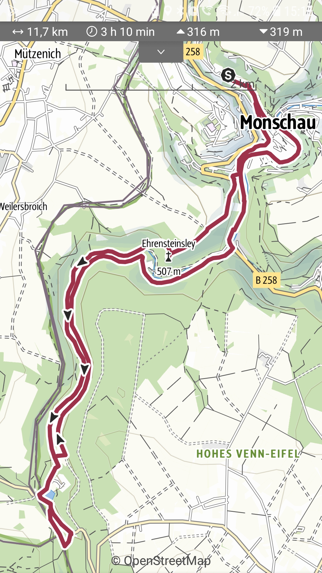 Du betrachtest gerade Von Monschau entlang der Rur nach Reichenstein
