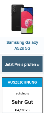 Read more about the article Erfahrungen mit dem Samsung Galaxy A52s 5G 256 GB