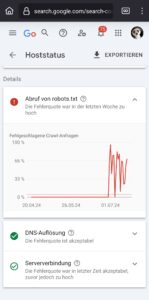 Mehr über den Artikel erfahren robots.txt unavailable oder nicht erreichbar