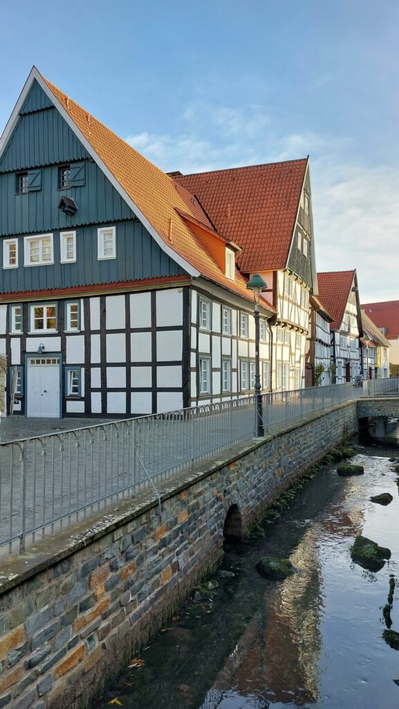 Blick auf die Gerberhäuser in Soest