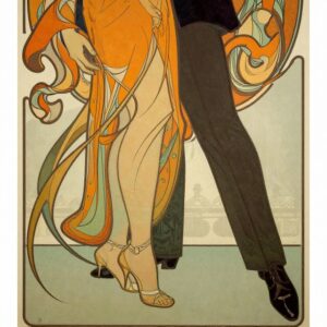 Füße Tanzpaar im Jugendstil